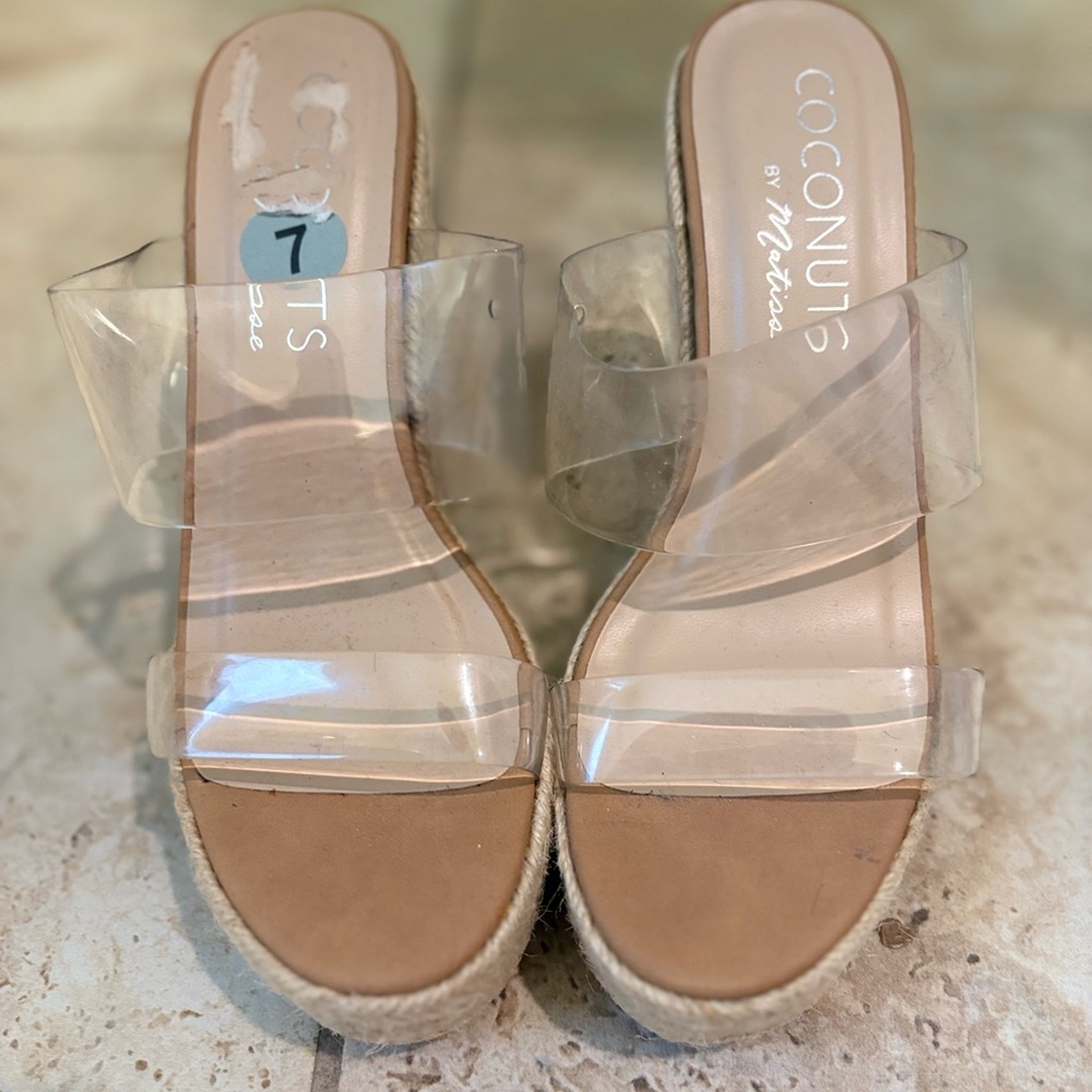 Coconuts by Matisse Clear Espadrille Sandals